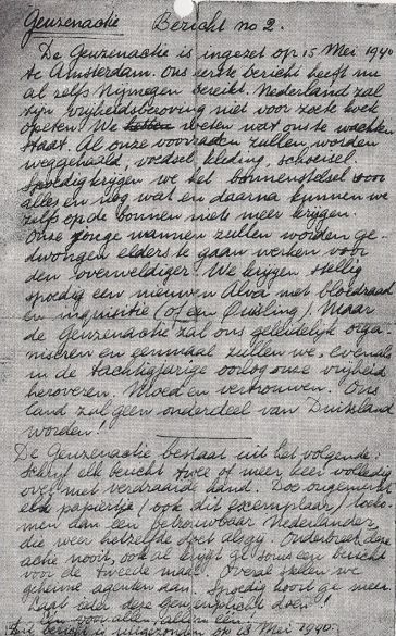 Geuzenactie Bericht no.2 (18-05-1940)