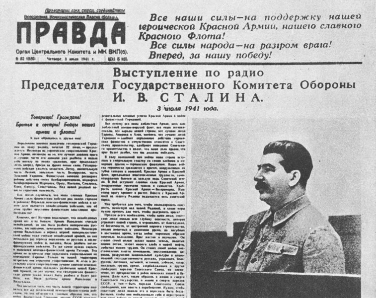 Radio speech by Stalin 03-07-1941